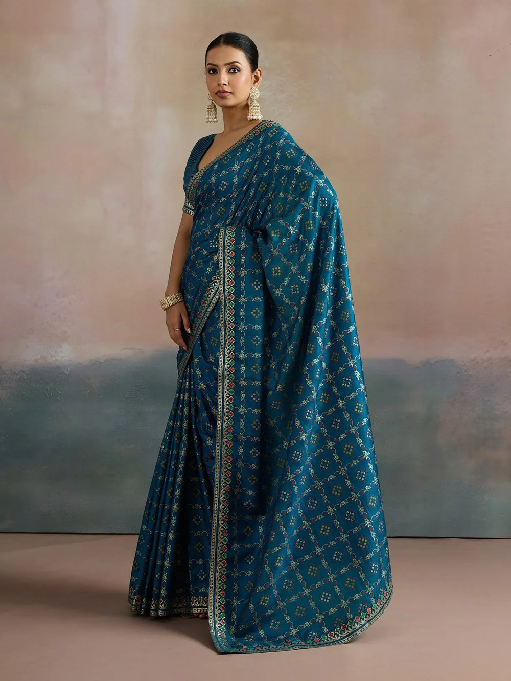 partywear designer saree for festive occasions