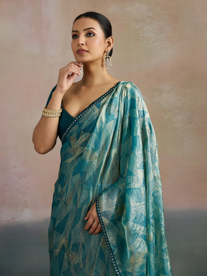 Light Party Wear Chiffon Printed Saree