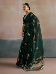 partywear designer saree for festive occasions