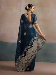 partywear designer saree for festive occasions
