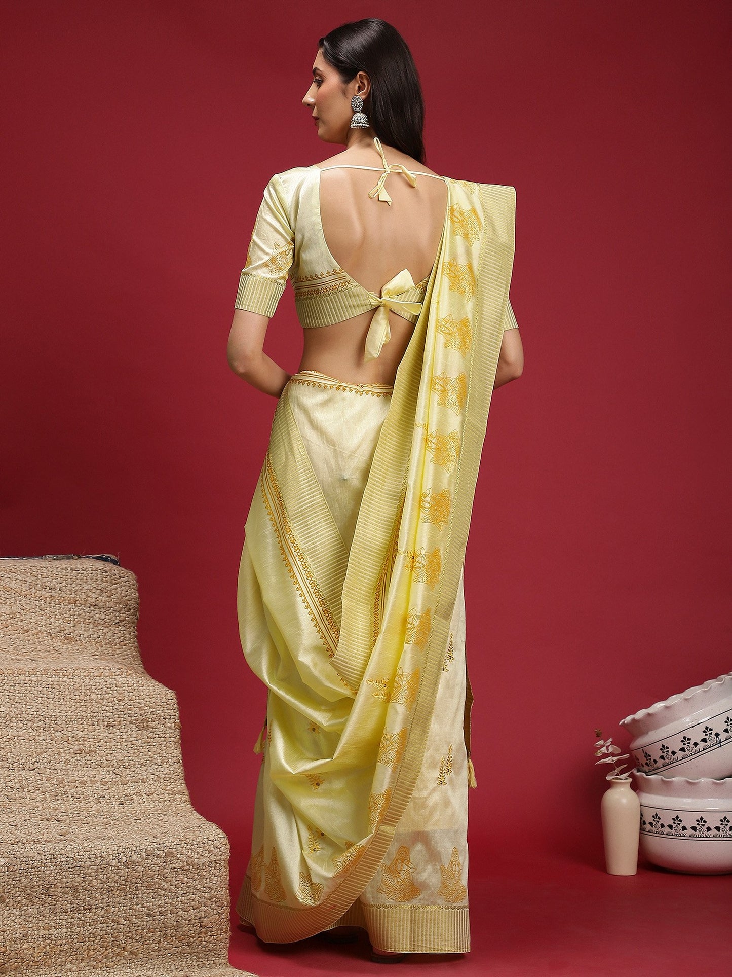 partywear designer saree for festive occasions