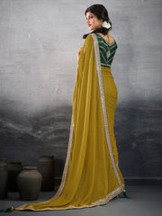 partywear designer saree for festive occasions