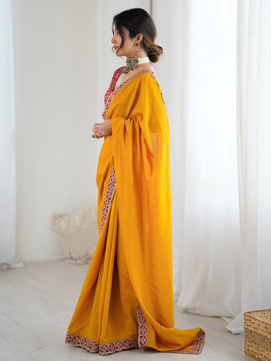 partywear designer saree for festive occasions