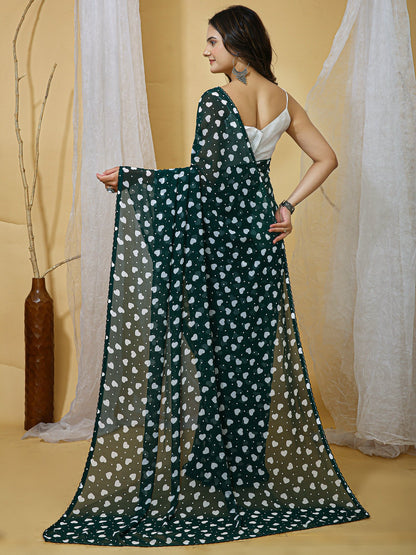 partywear designer saree for festive occasions