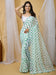 White White Party Wear Georgette Printed Saree