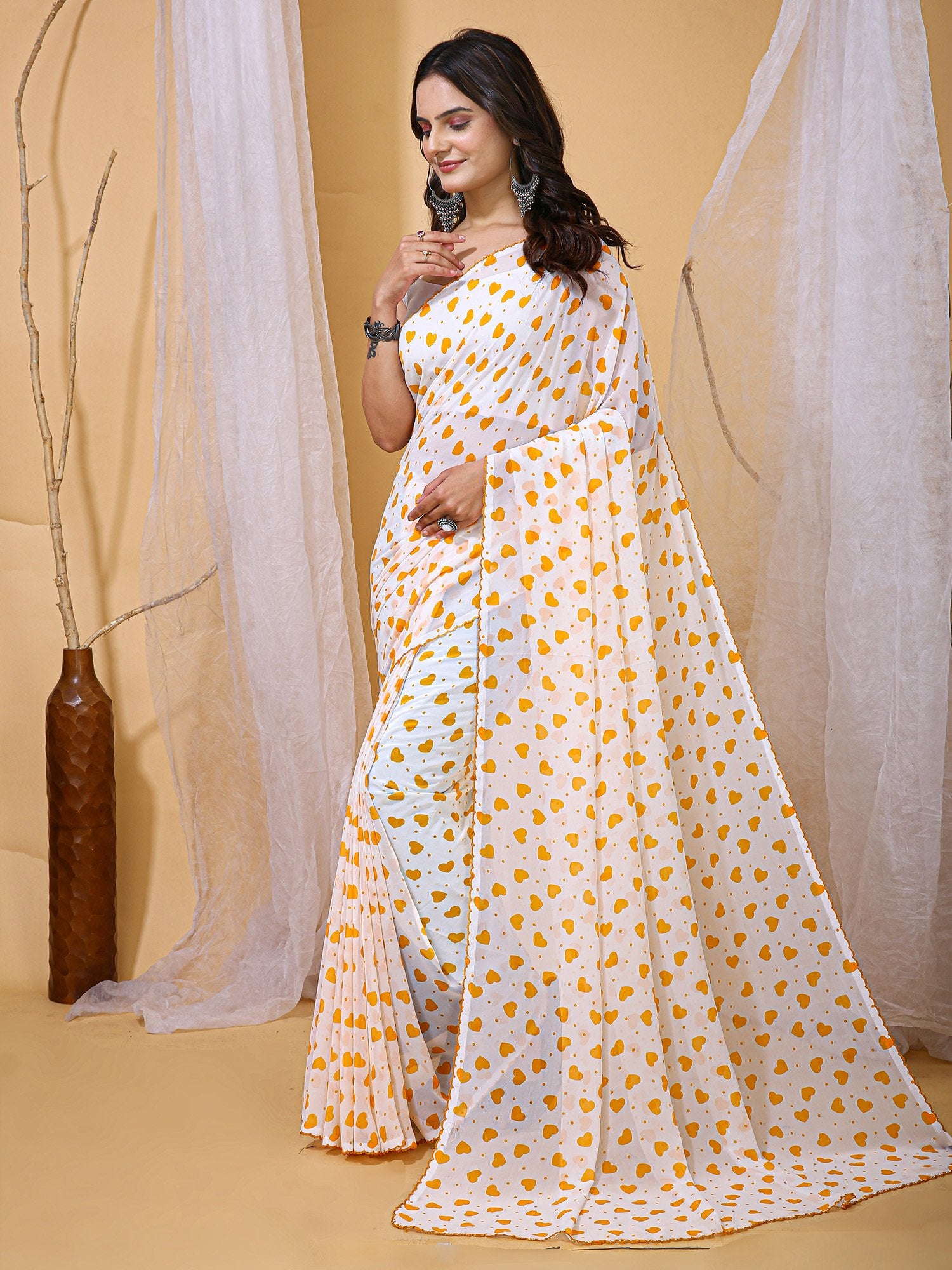 partywear designer saree for festive occasions