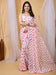 White White Party Wear Georgette Printed Saree