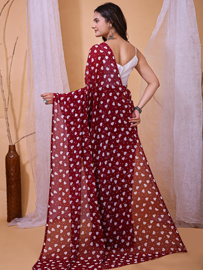 partywear designer saree for festive occasions