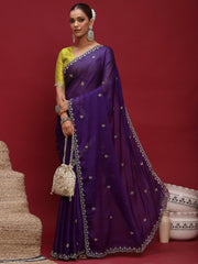 partywear designer saree for festive occasions