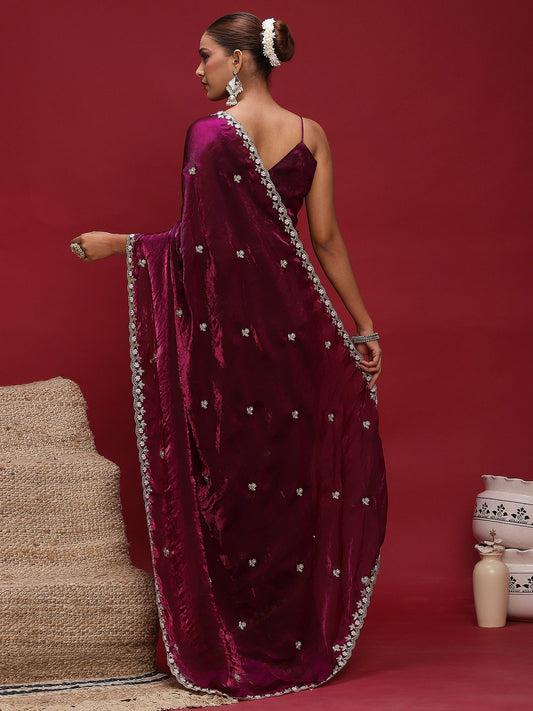 partywear designer saree for festive occasions