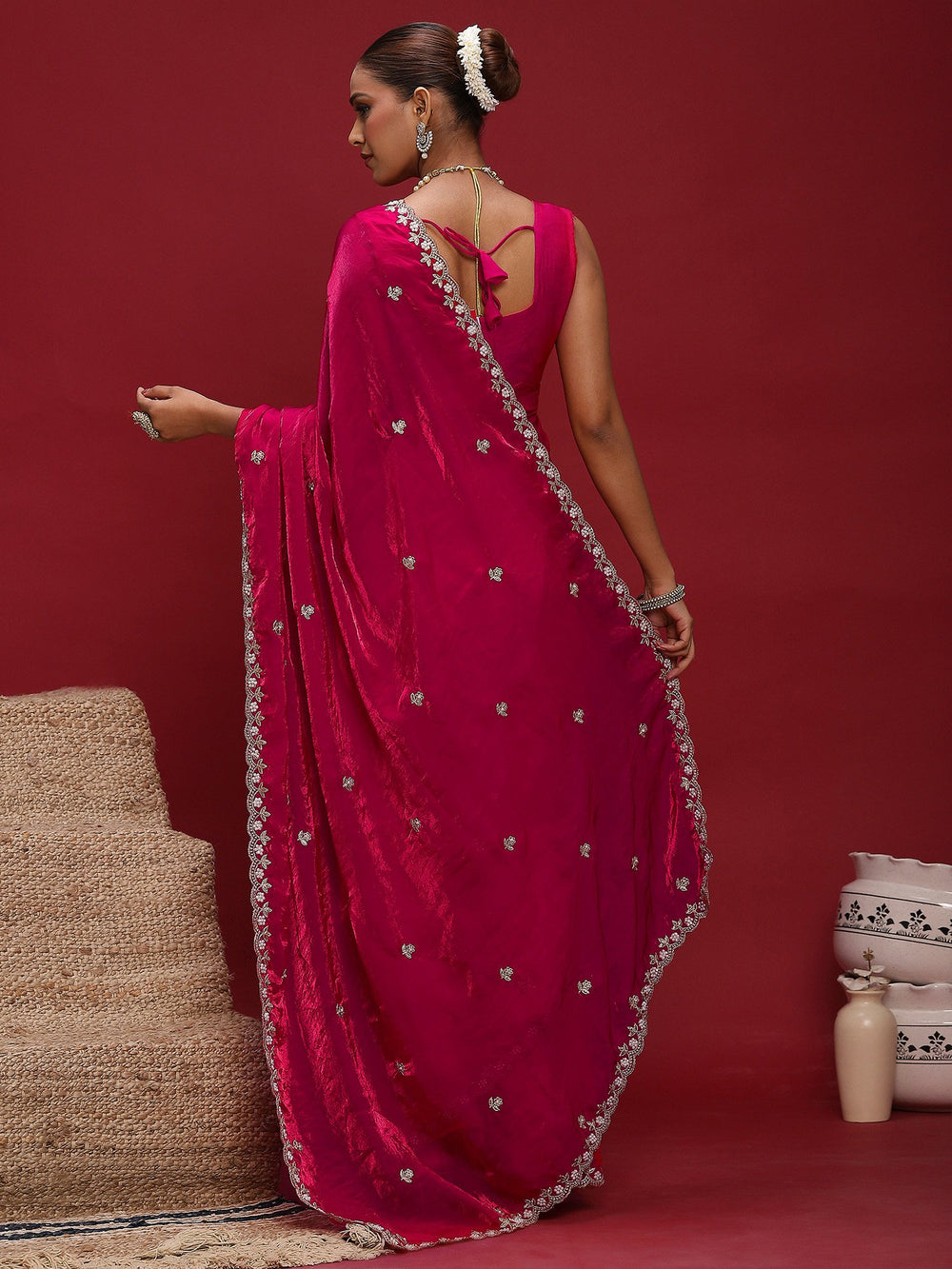 partywear designer saree for festive occasions
