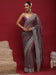 Lavender Lavendar Party Wear Net Embellished Saree