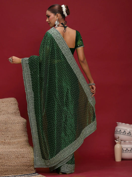 partywear designer saree for festive occasions