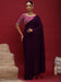 Purple Purple Party Wear Vichitra Silk  Solid Saree