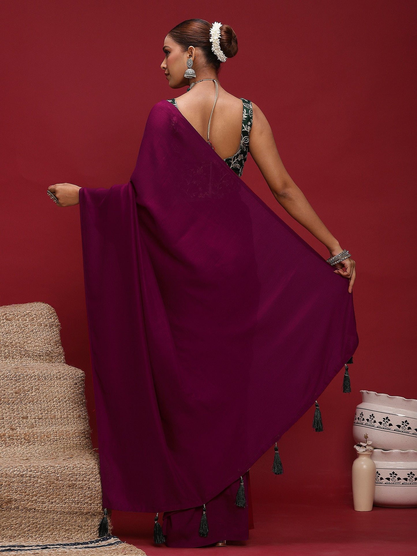 partywear designer saree for festive occasions