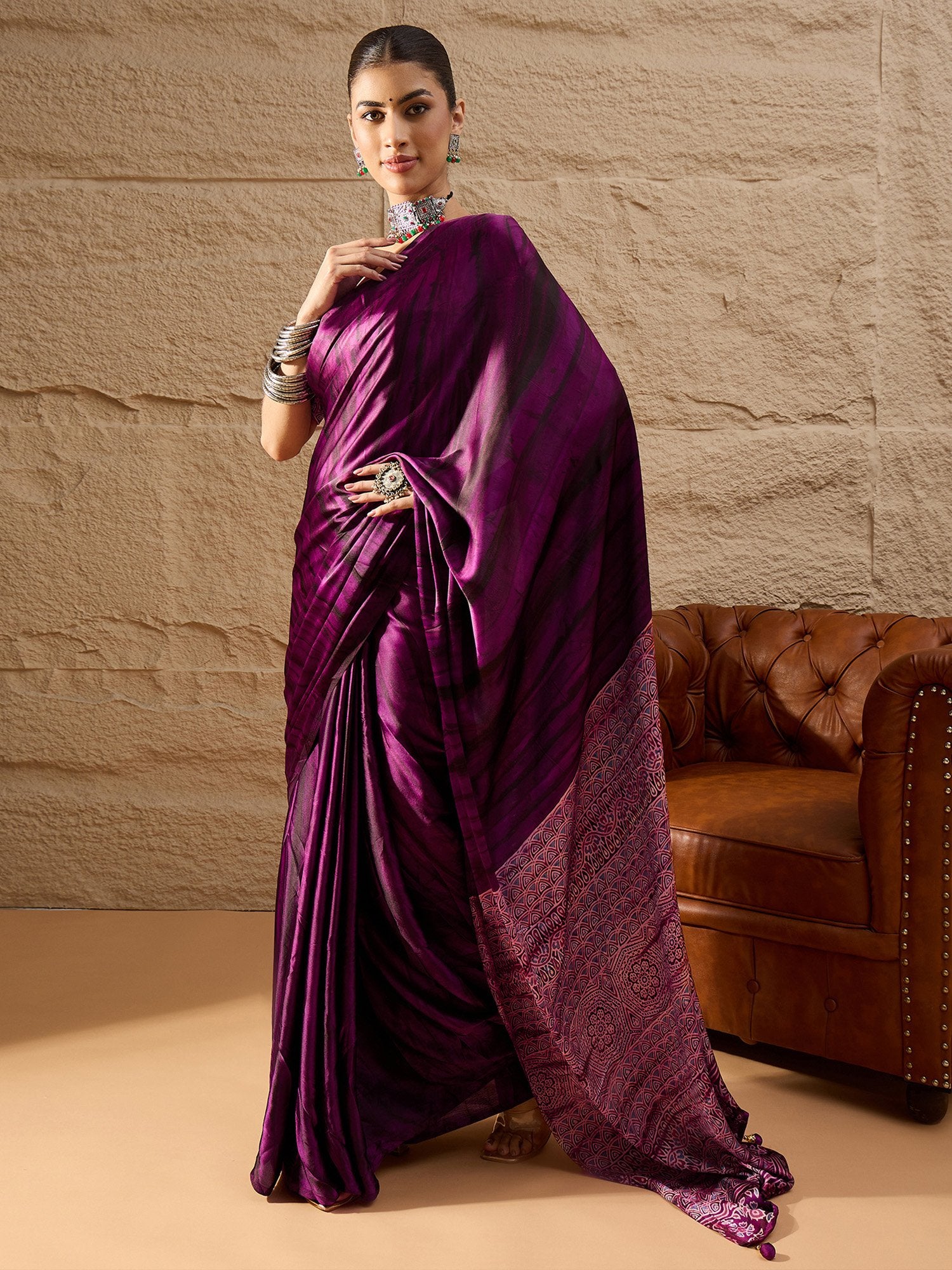 partywear designer saree for festive occasions