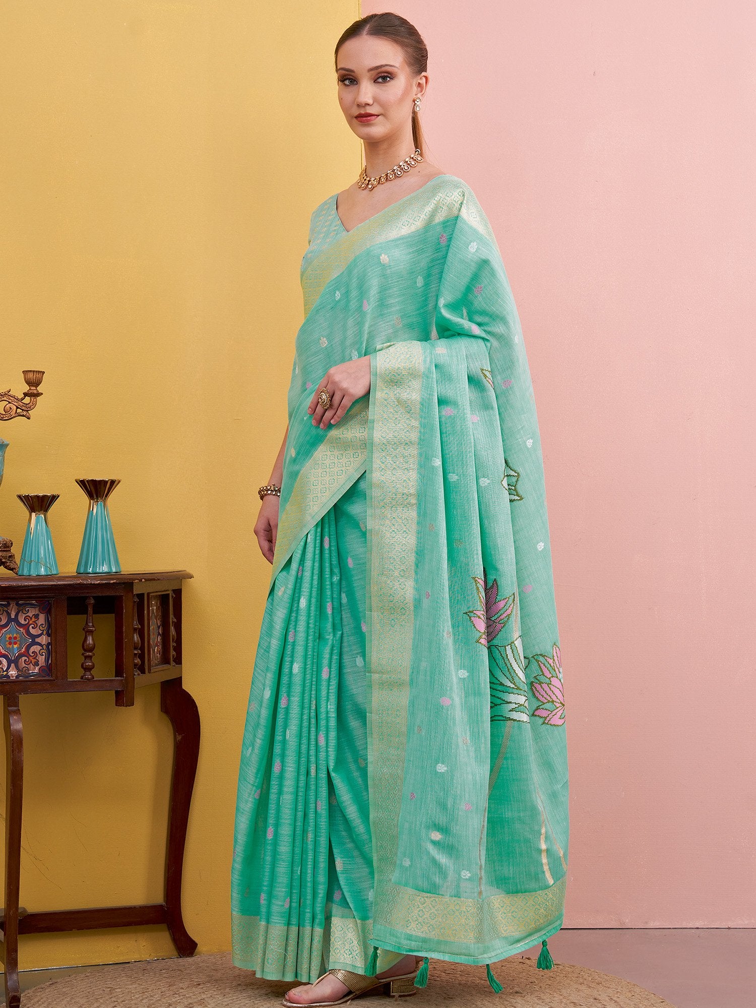 partywear designer saree for festive occasions