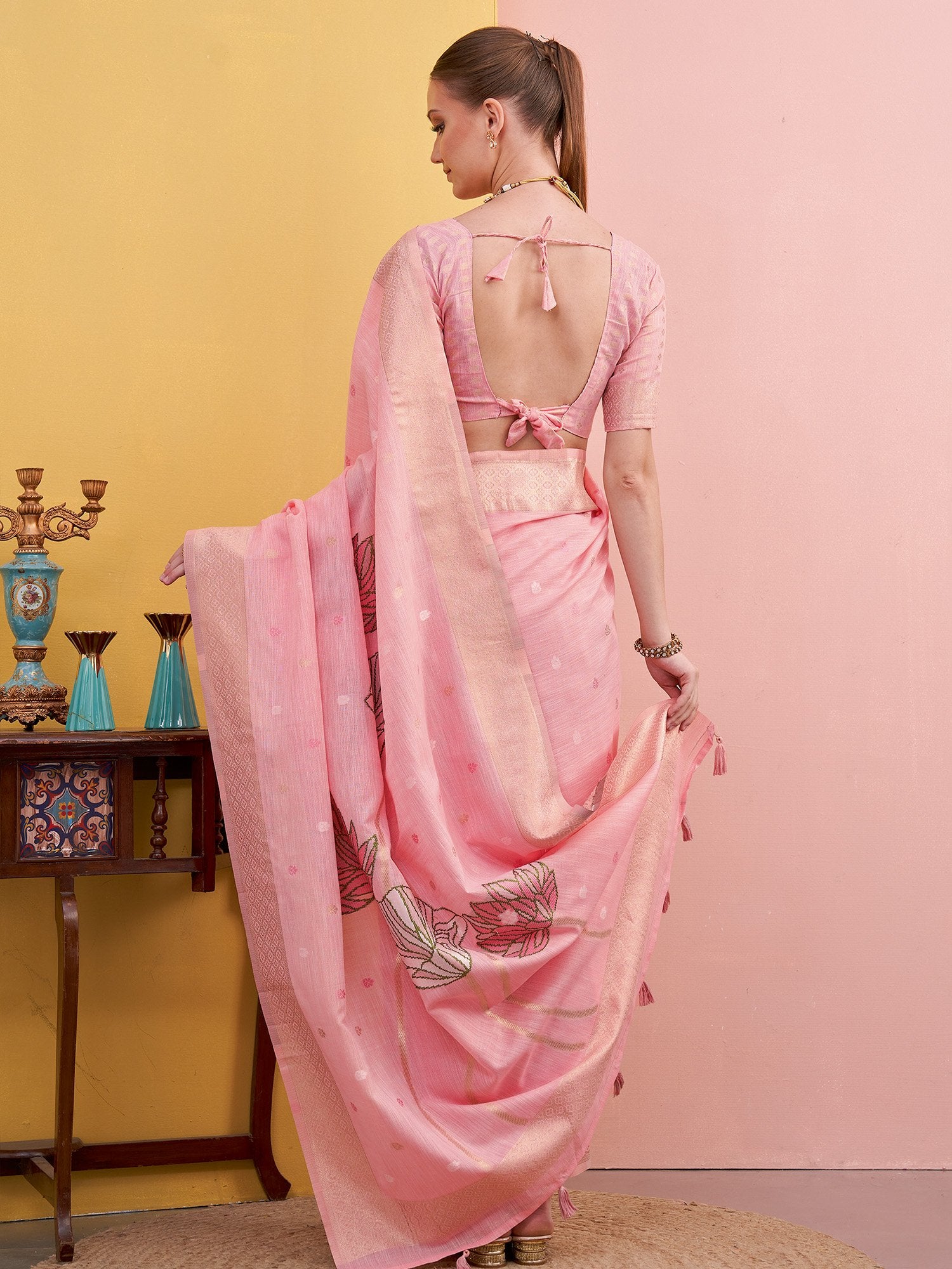 partywear designer saree for festive occasions