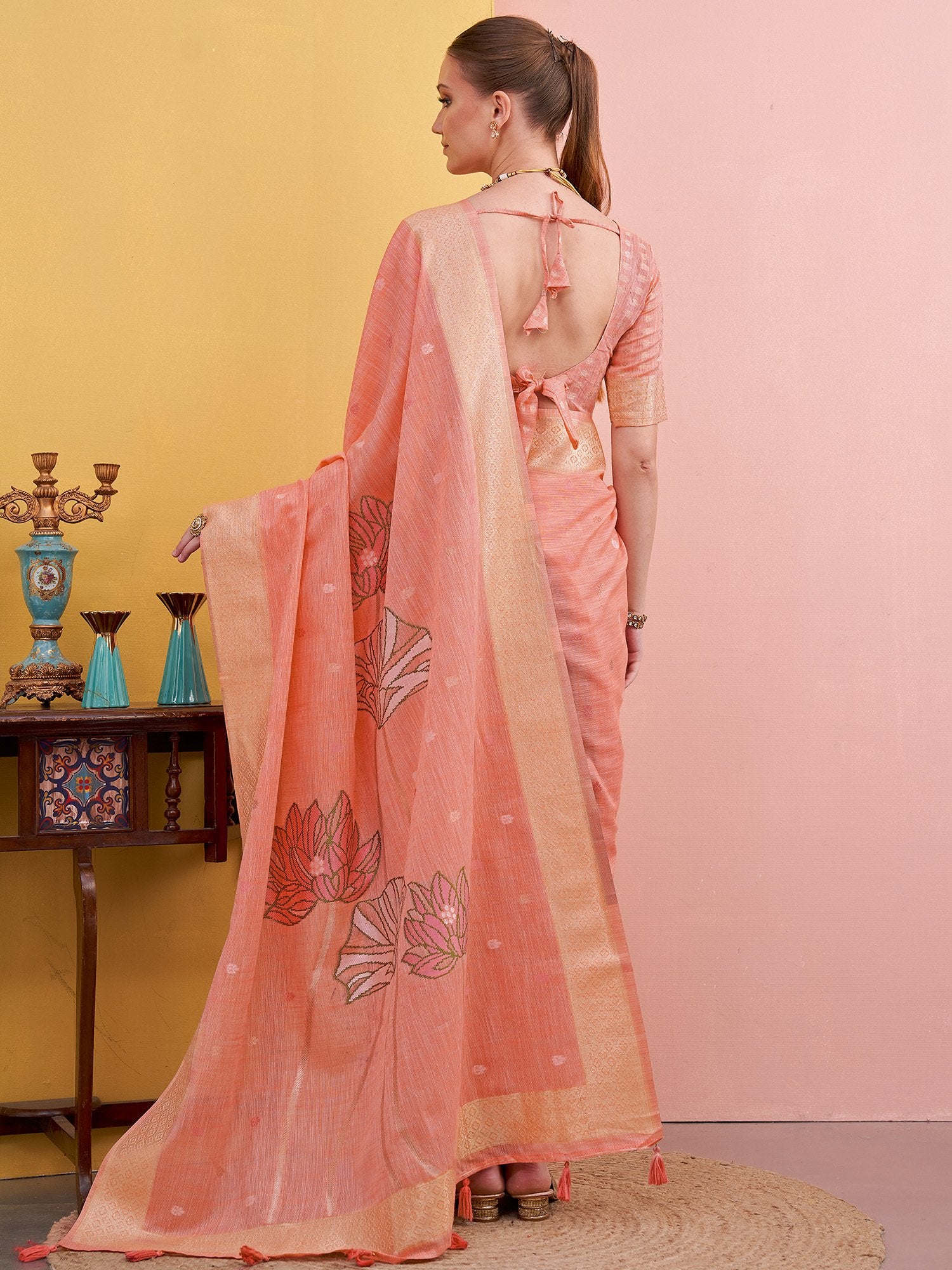 partywear designer saree for festive occasions