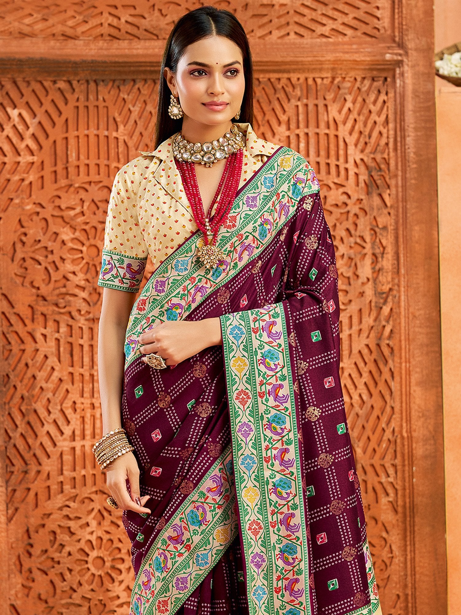 partywear designer saree for festive occasions