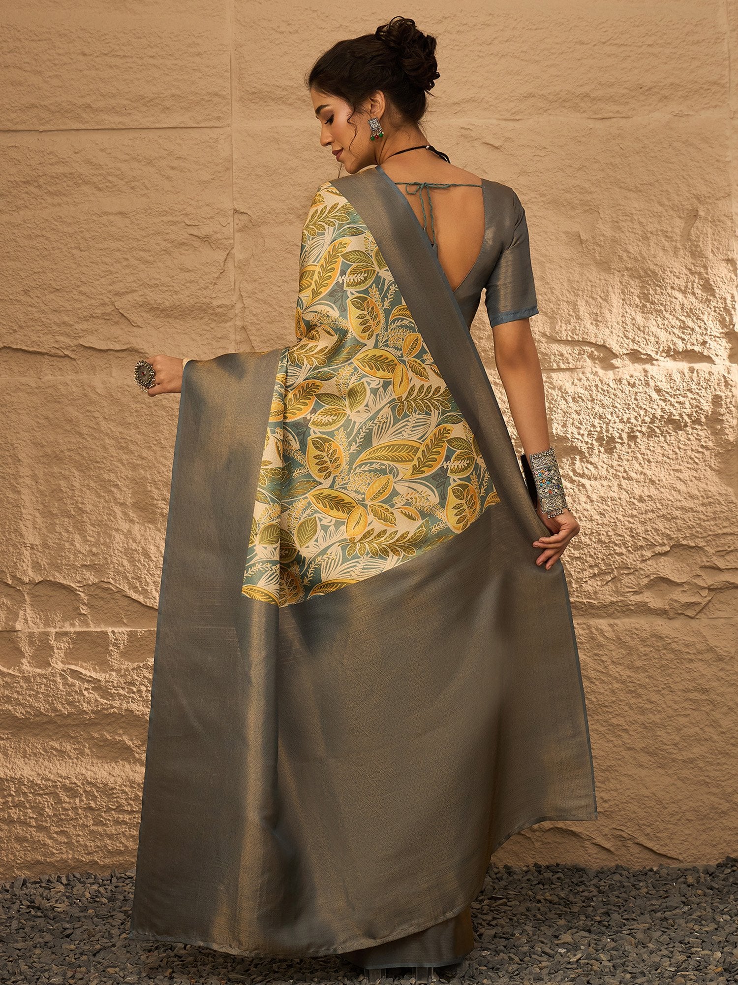 partywear designer saree for festive occasions