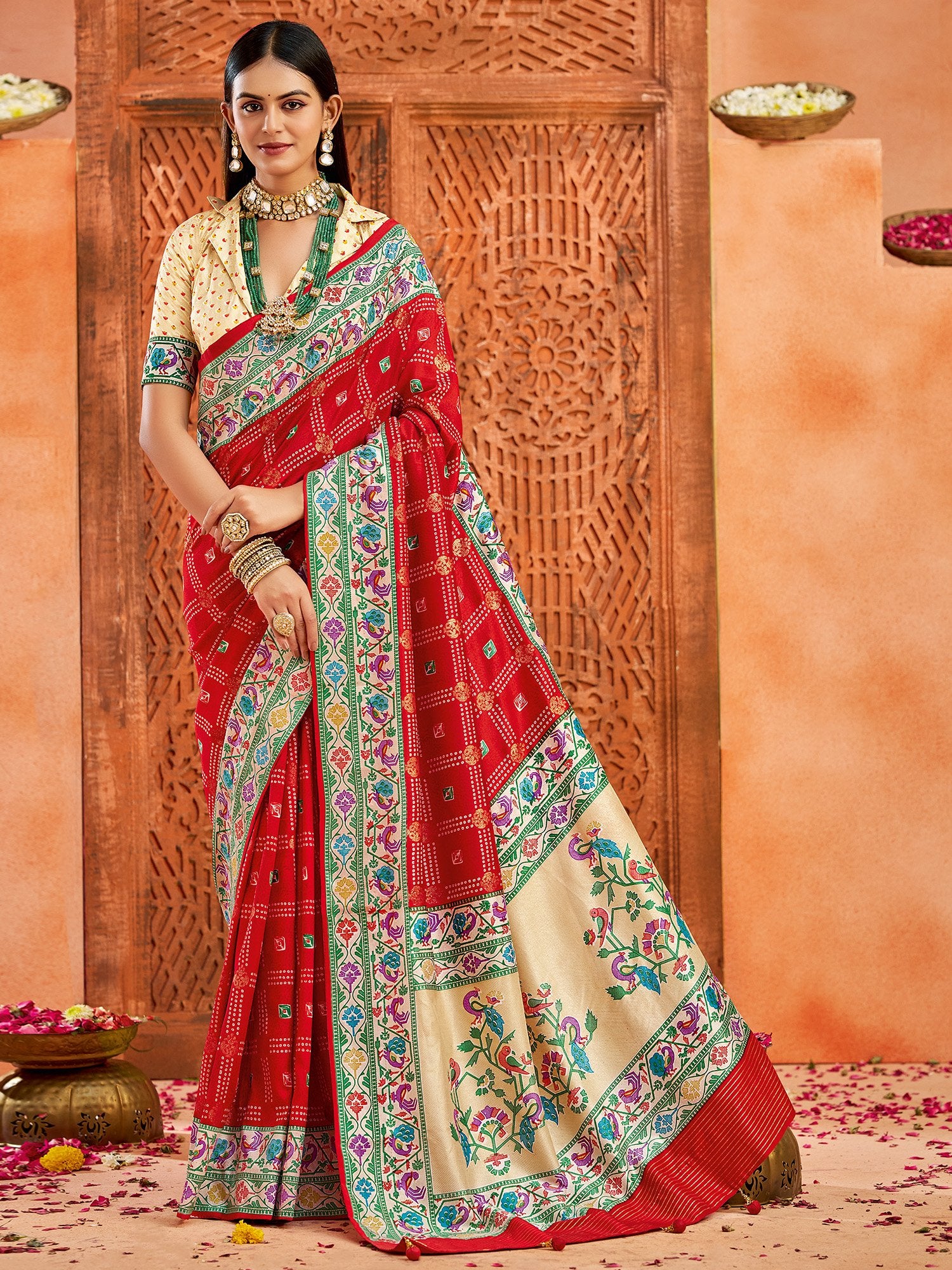 partywear designer saree for festive occasions