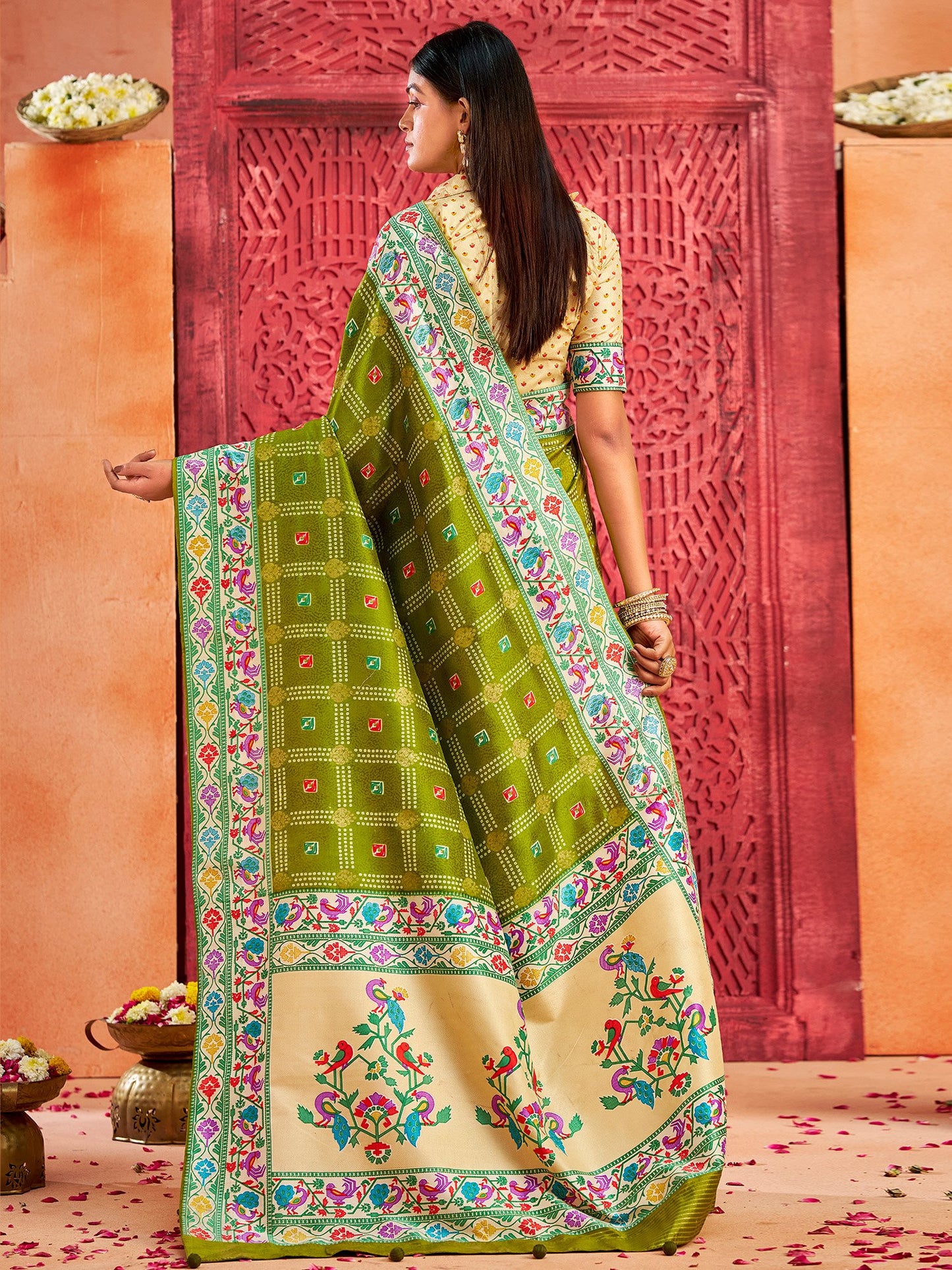 partywear designer saree for festive occasions