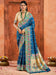 Blue Blue Bandhani Tussar Silk Printed Saree