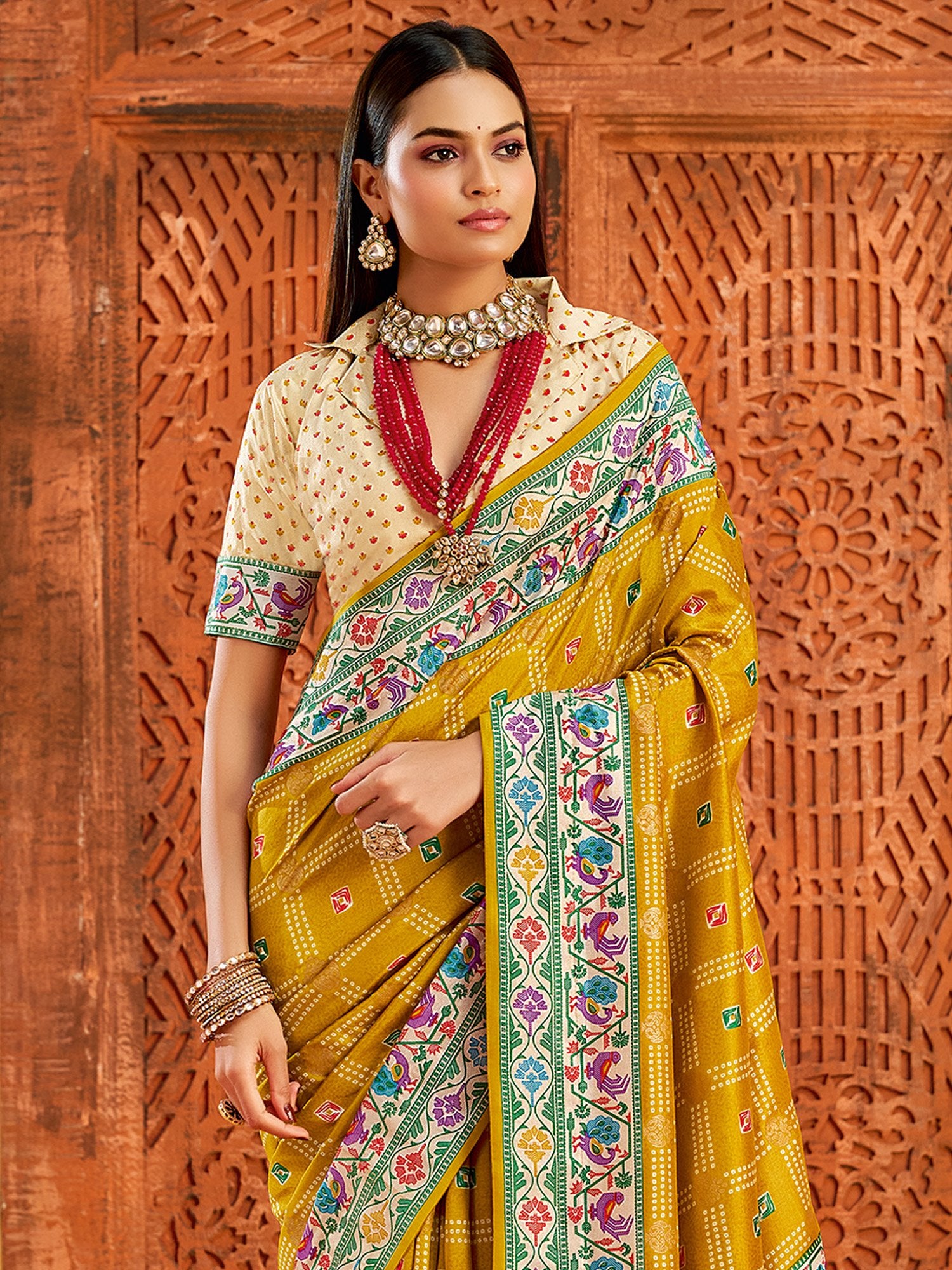 partywear designer saree for festive occasions