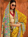 Yellow Yellow Bandhani Tussar Silk Printed Saree