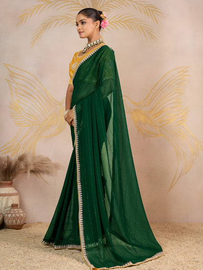 partywear designer saree for festive occasions