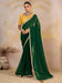 Green Green Party Wear Georgette Embellished Saree