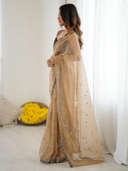 partywear designer saree for festive occasions