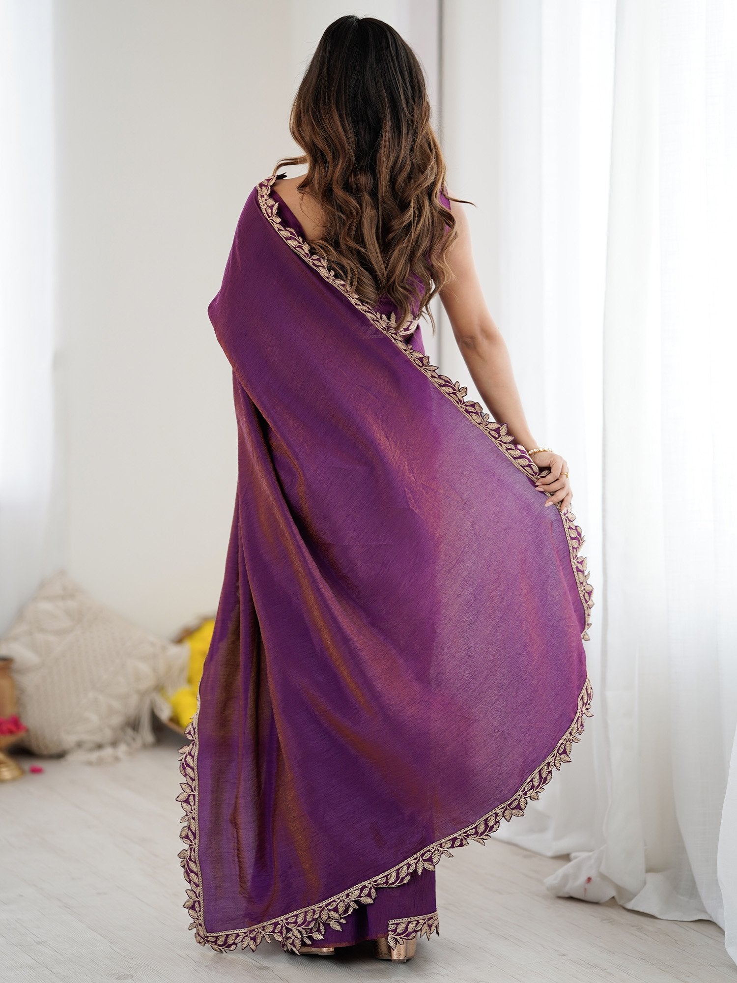 partywear designer saree for festive occasions