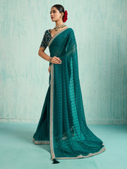 partywear designer saree for festive occasions
