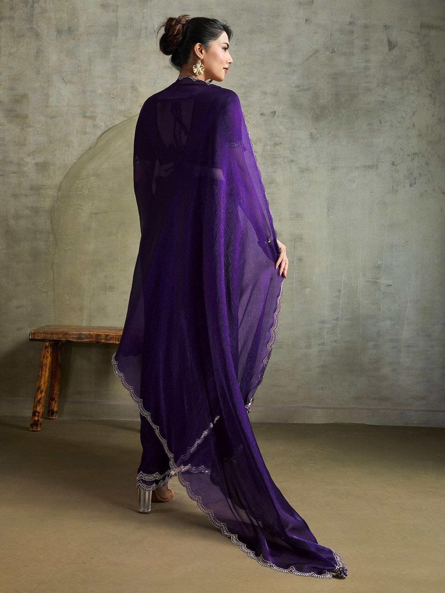 partywear designer saree for festive occasions