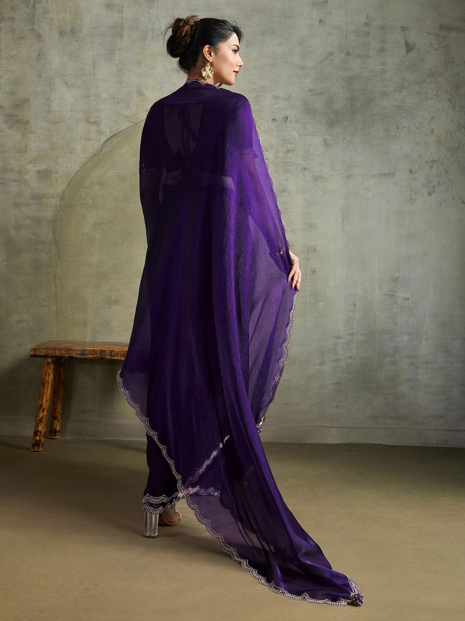 partywear designer saree for festive occasions