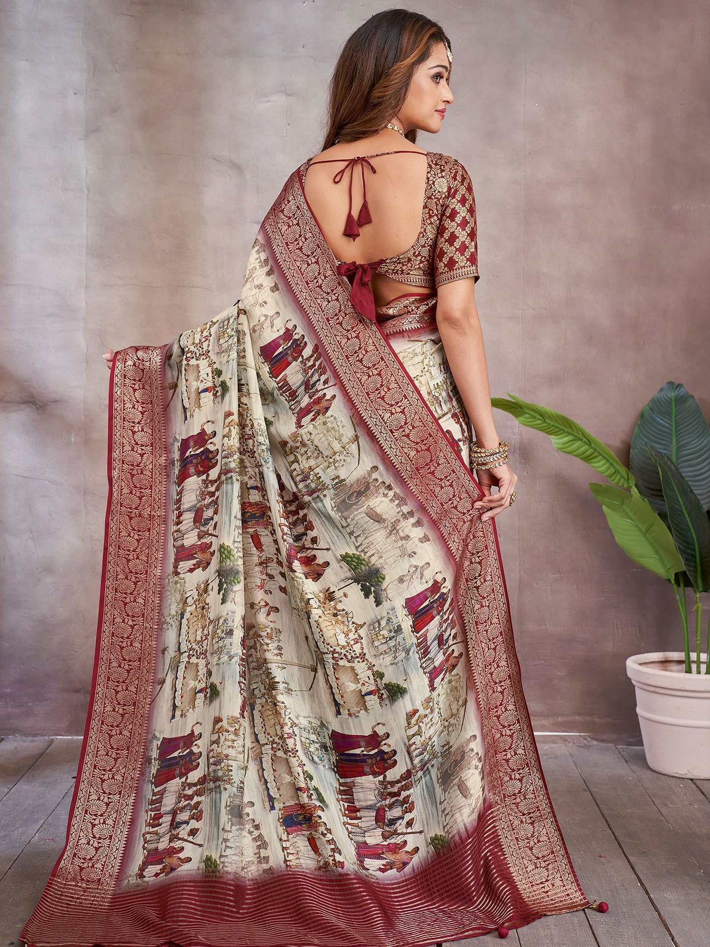 partywear designer saree for festive occasions