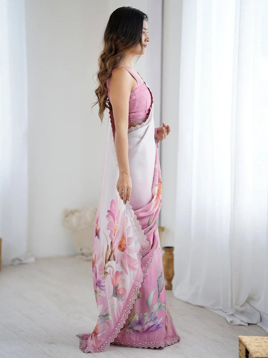 partywear designer saree for festive occasions