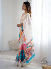 partywear designer saree for festive occasions