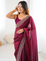 partywear designer saree for festive occasions