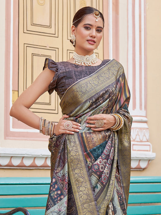 partywear designer saree for festive occasions