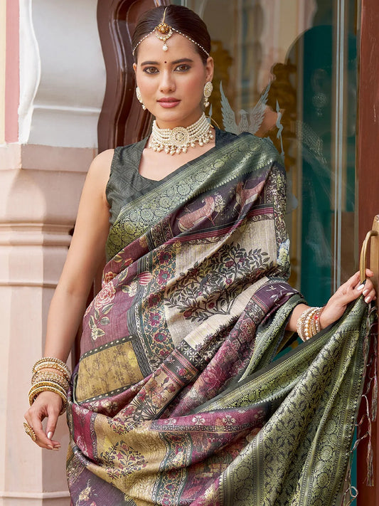 partywear designer saree for festive occasions
