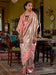 Pink Peach Banarasi Kanjeevaram Silk Woven Saree
