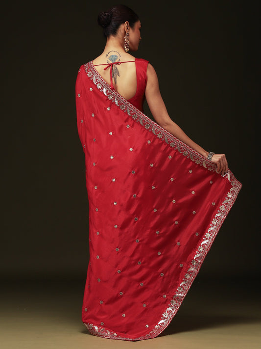 partywear designer saree for festive occasions