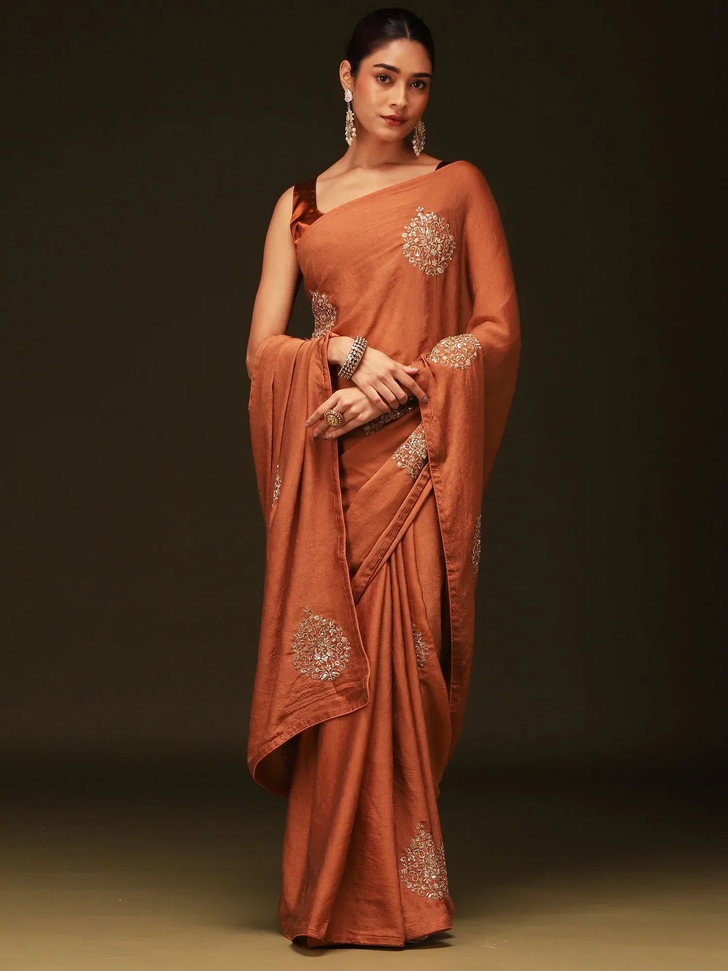 partywear designer saree for festive occasions