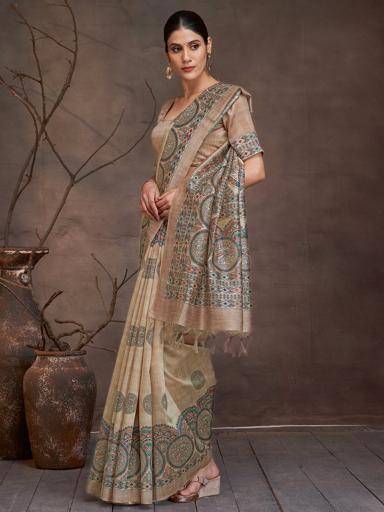 partywear designer saree for festive occasions