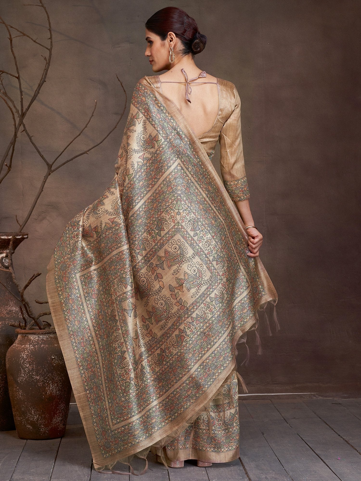 partywear designer saree for festive occasions