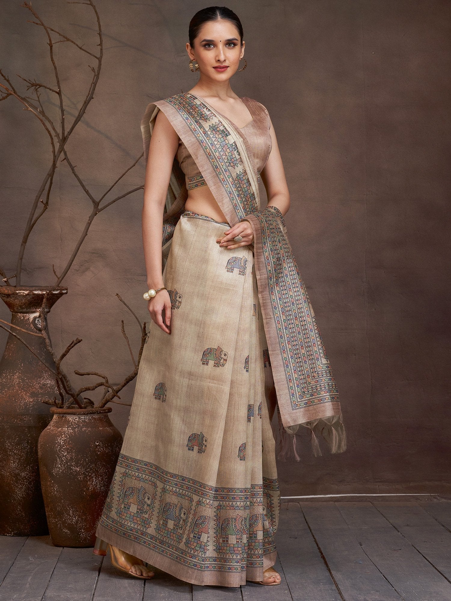 partywear designer saree for festive occasions