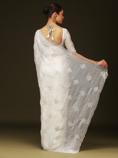 partywear designer saree for festive occasions